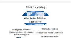 Desktop Screenshot of effektiv-verlag.de