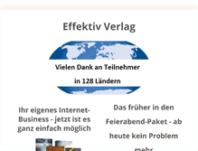 Tablet Screenshot of effektiv-verlag.de